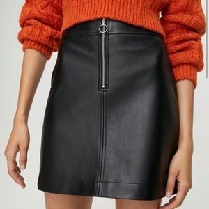Wilfred brand new, never worn beautiful leather mini skirt